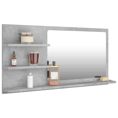 Badspiegel Badezimmer Makeup Spiegel Regal Wandspiegel Spiegelschrank Deko 90 cm - Bild 2 von 31
