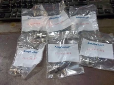 LOT OF 6 NEW IN PKG AMPHENOL 31-5556-RFX STRAIGHT CONNECTOR PLUG (207-1)