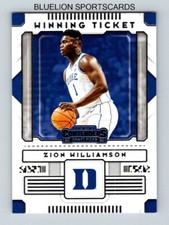 2020-21 Panini Contenders Draft Picks Winning Tickets #1 Zion Williamson
