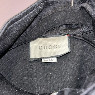 Gucci Black Mens Technical Jersey Zip Jacket XL | eBay