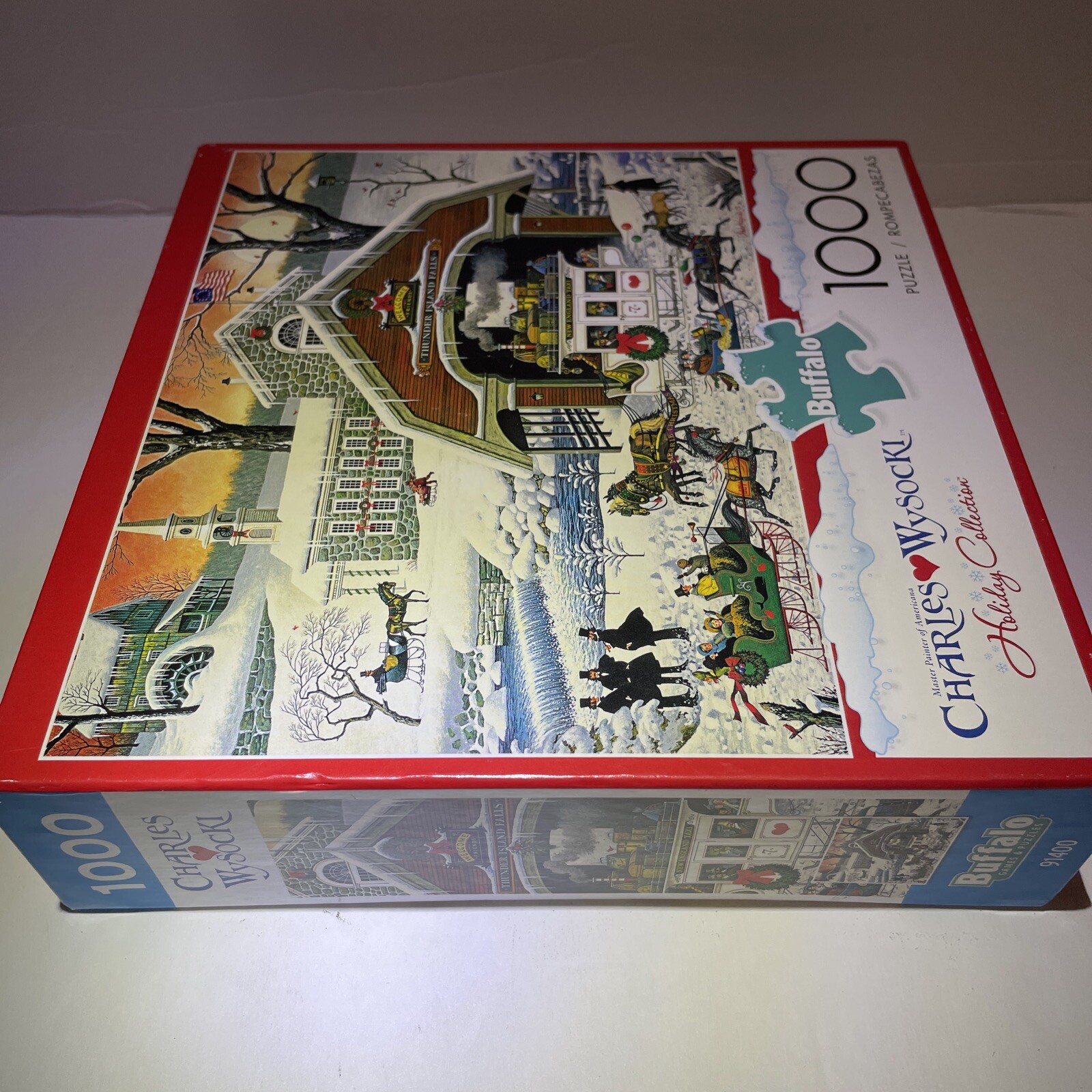 Buffalo Charles Wysocki Christmas 1000 pc Puzzle Twas' The Twilight