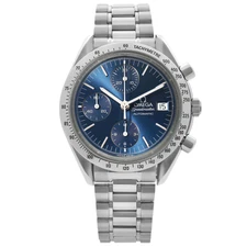 Omega Speedmaster 计时腕表不锈钢蓝色表盘自动表男士腕表 3511.80.00