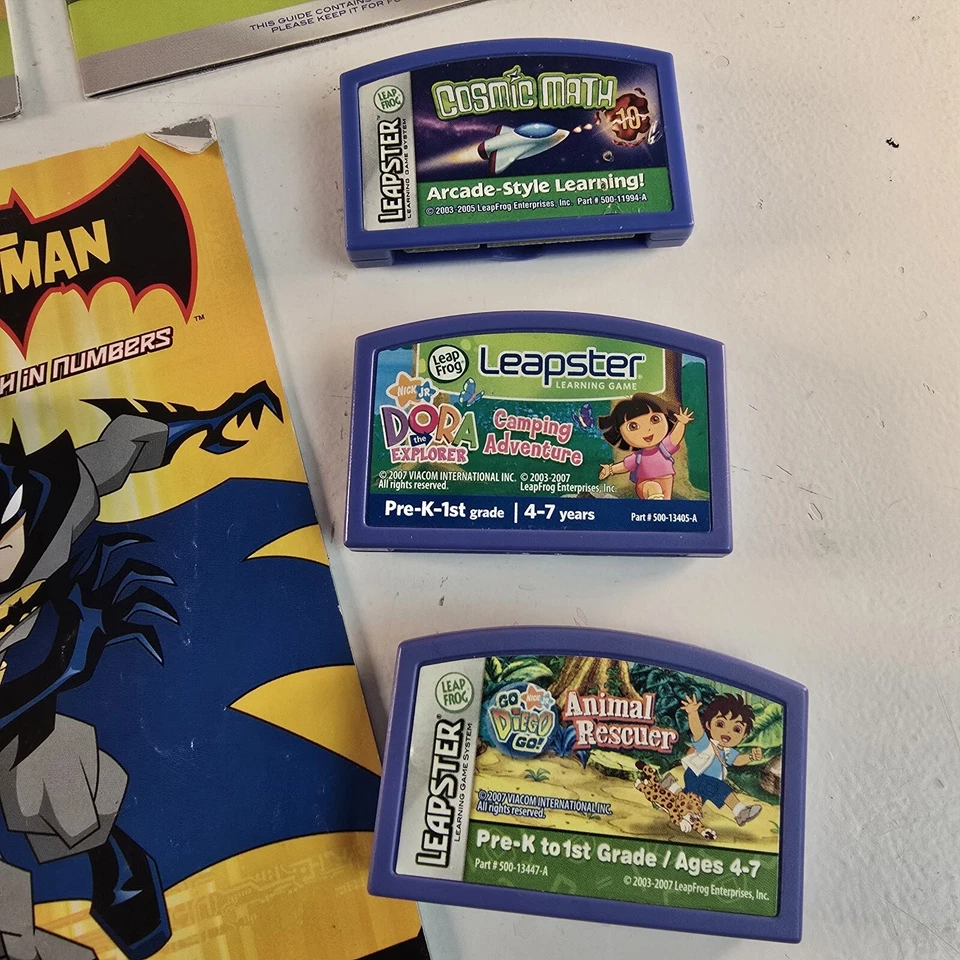 Leap Frog Leapster Educational Learning Lot Of 2 Handhelds 11 Games * For PARTS - Image 4 of 4