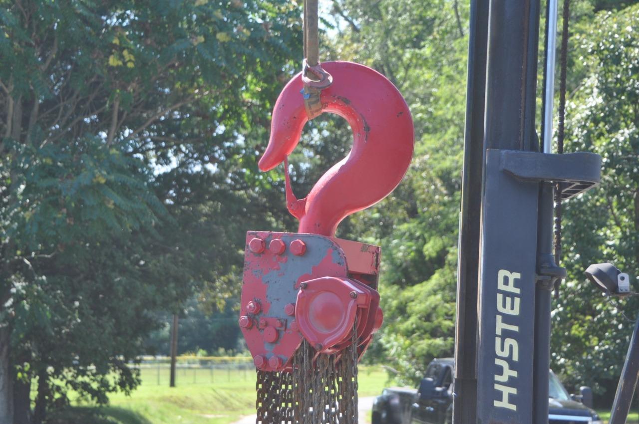 Ratcliff Co Inc MDL H8050A 50 Ton Chain Fall Hoist P/N 422149 22 Ft