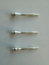 U.K Darts - Silver Aluminum Dart Shafts - 1 Sets (3 shafts),  Short  1/4 BSF