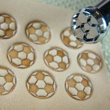 Craft Japan - #E397 Soccer Ball Geometric Stamp (Leather Stamping Tool)