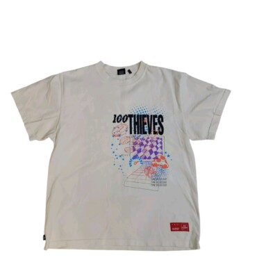 100 Thieves Mens Graphic International Speedway 2021 Tee Shirt Size XL