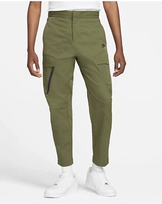 Nike Sportswear Tech Essentials Men's Unlined Cargo Pants Green Sz 36
