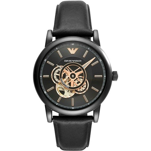 Orologio Uomo Emporio Armani Meccanico Automatico Miyota In Pelle  Scheletrico | eBay