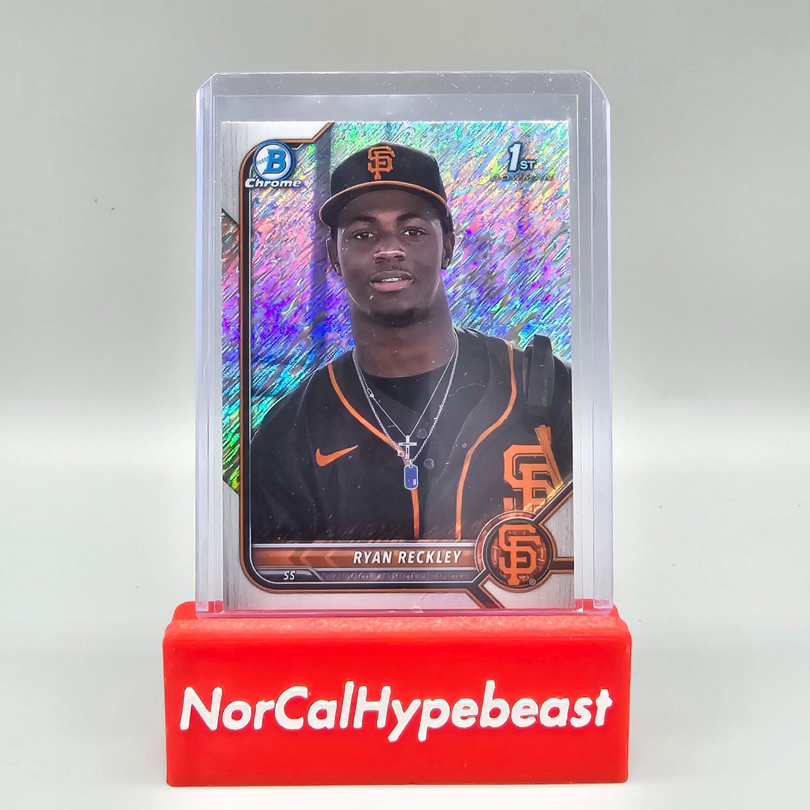 2022 Bowman Chrome Baseball Ryan Reckley 1st BCP-163 Shimmer Prospect