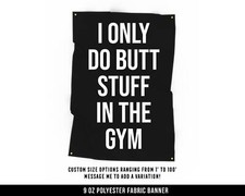 Motivational Fitness Cloth Banner - Home Gym Wall Art