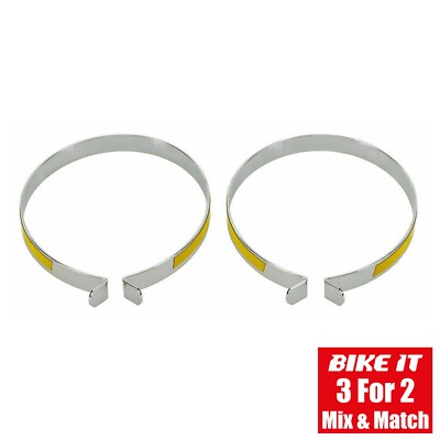 REFLEKTIERENDE HI VIS HOSENBÄNDER / CLIPS PAAR RADFAHREN REITEN SICHERHEIT