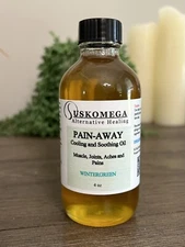 Arnica Wintergreen Pain Away Oil, Handmade, Suskomega