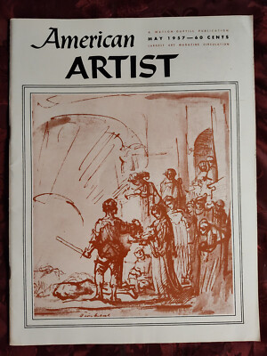 AMERICAN ARTIST May 1957 Enrique Monjo Marie Paul Nonnast Egg Tempera