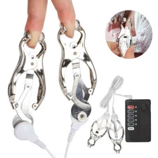 Nipple Clamps Breast Clip Clit Clamp Electric Adult SM BDSM Couple Sex Toys US