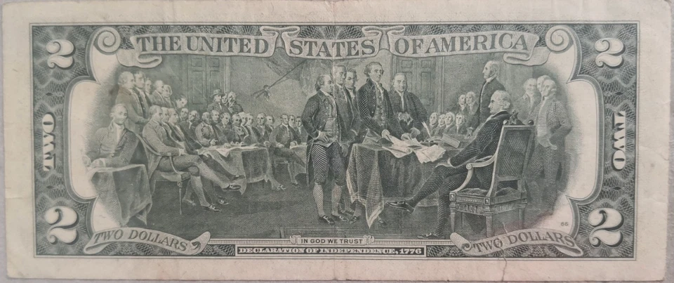 USA 1976 Series $2 Note I 18694973 A - Image 2 of 3