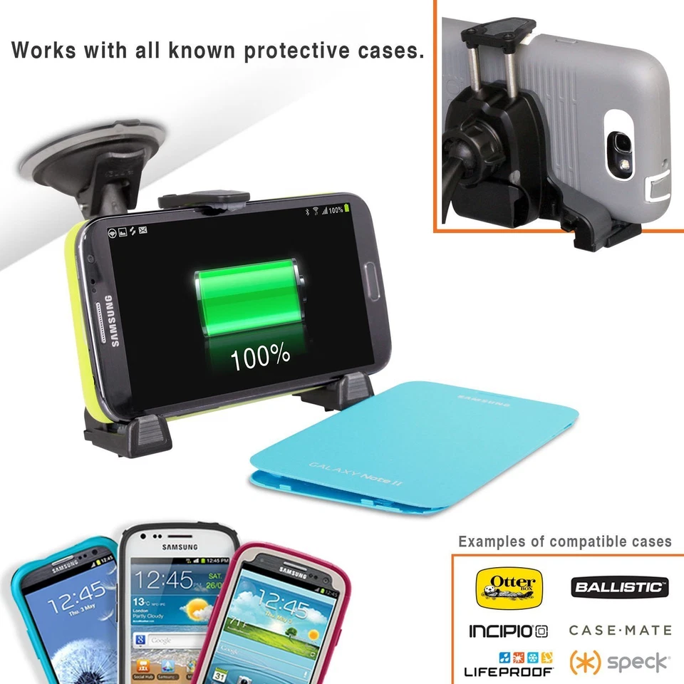 Universal Car Windshield Dashboard Suction Cup Mount Holder Stand for Cell Phone - Image 3 of 4