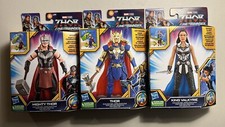 THOR Love and Thunder 6" Deluxe Action Figure Thor, Mighty Thor  King Valkyrie