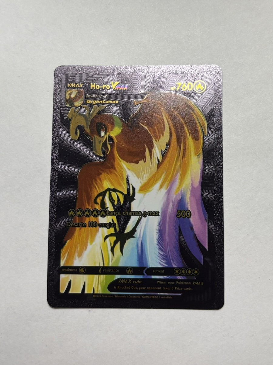 Ho-Oh Vmax Black Foil Fan Art Display Card Chamis Hp760 NM | eBay
