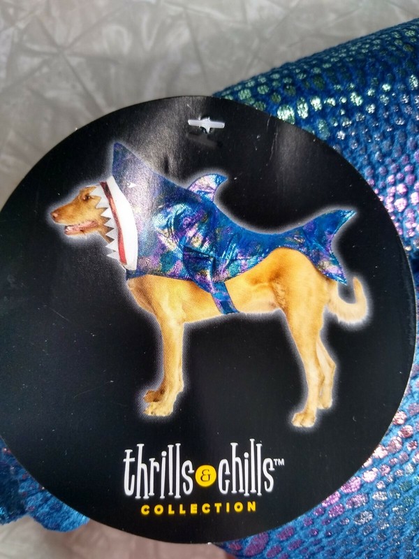 Brand New Thrills And Chills Collection Size Large Pet Shark Costume