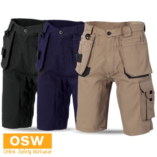 Pantalones de trabajo para hombre de algodón doble de bolsillos tradicionales negros/marino/arena | eBay