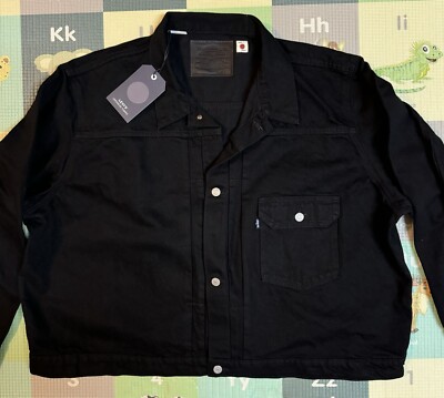 Levi's Japanese Denim Type I Jacket Mens Sz XXL Black Vintage