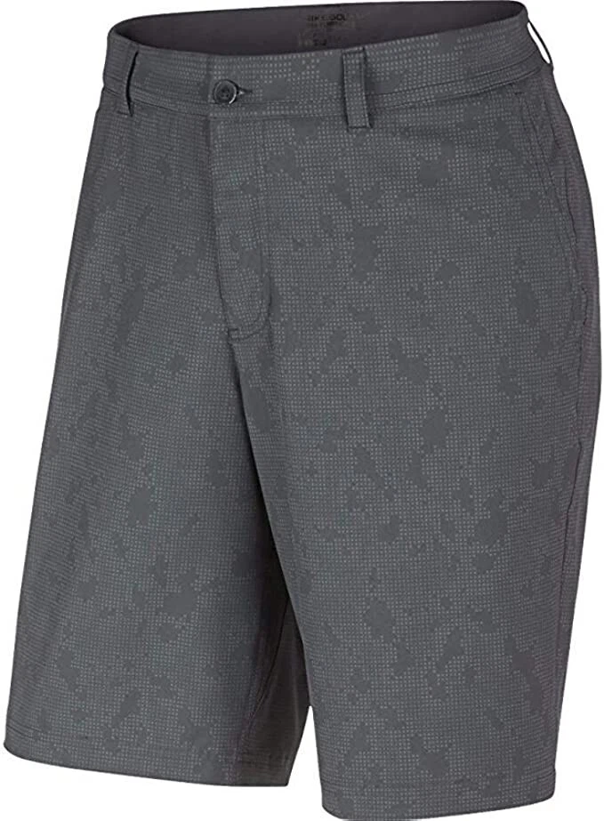 耐克男式高尔夫印花平前百慕大短裤灰色 40 码