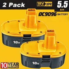 2 PACK 18V For Dewalt 18 VOLT XRP DC9096 DC9098 NiMh Battery DC9099 NEW PACK