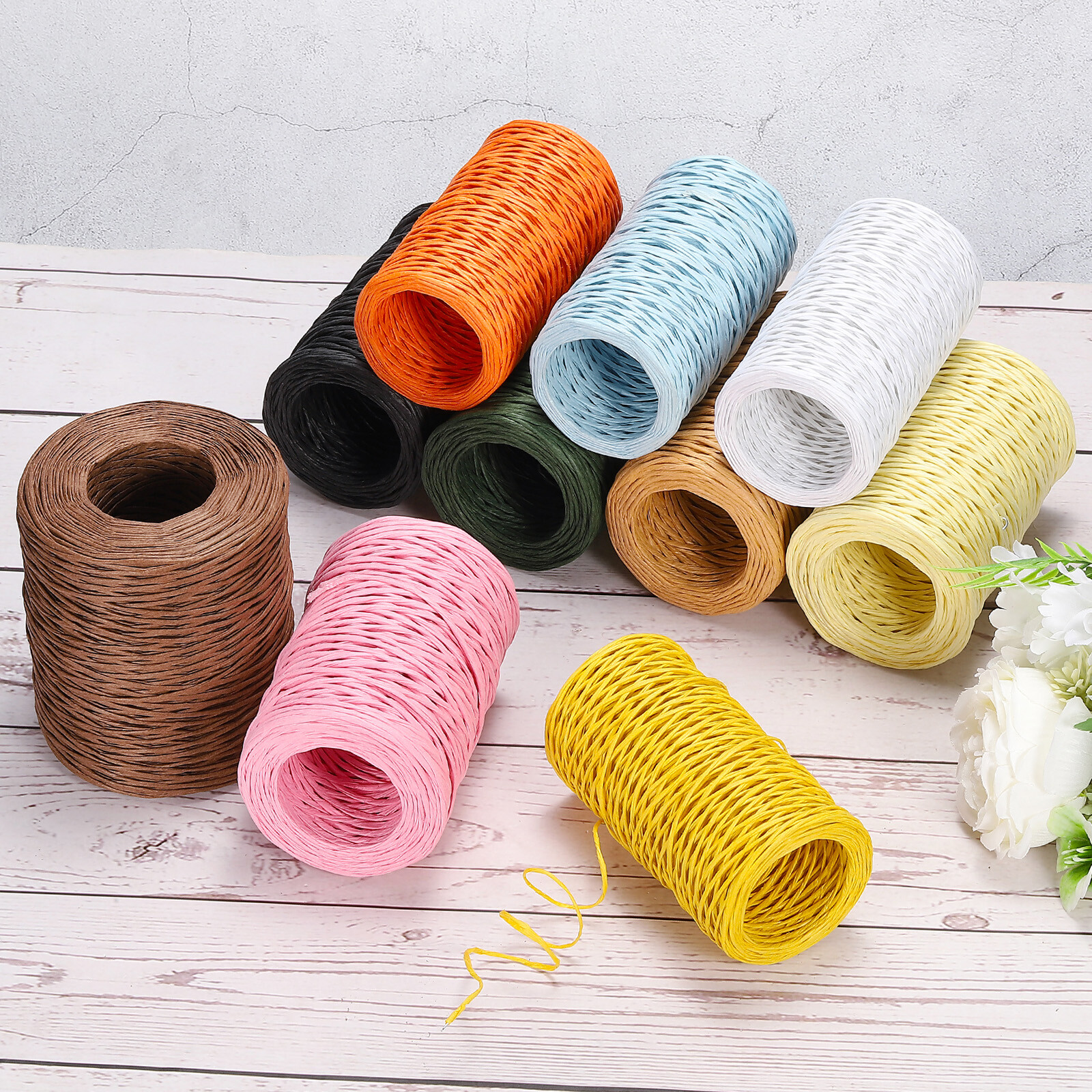 164ft Floral Bind Wire Wrap Twine 2 Rolls 1mm Wrapping Binding Wire