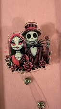 Nightmare before Christmas Jack Skellington Retractable Name Badge Reel ID Holde