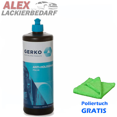 GERKO Anti Hologramm Politur 1L + 1 Microfasertuch grün / wie 50383