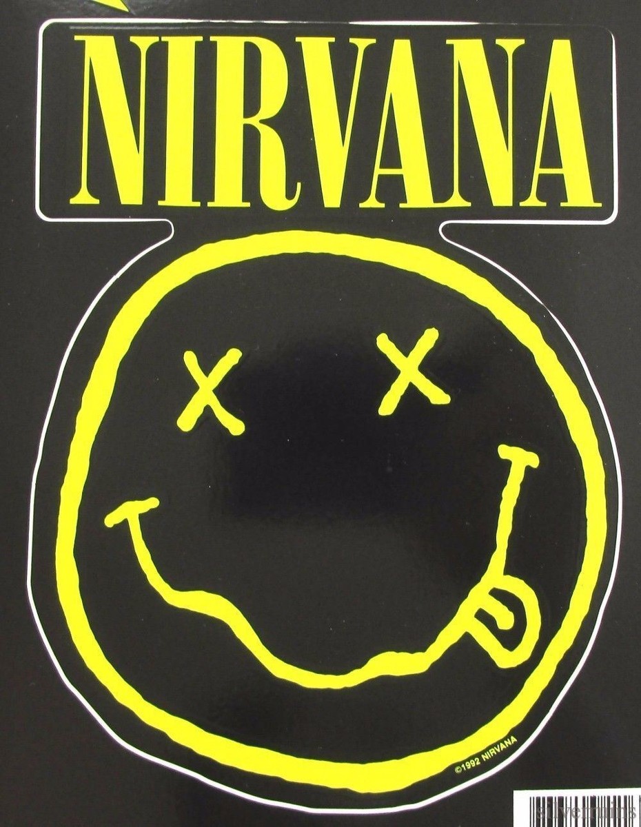 Nirvana Vintage Sticker 1992 Rock Decals Seattle Grunge Band