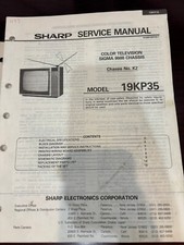 ORIG. SHARP 19KP35 TV Repair  Service Manual ORIGINAL 