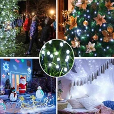 39ft 100 LED Solar Powered String Lights Fairy Garden Decor Outdoor Waterproof