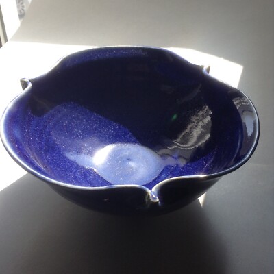 Hübsche Keramik Lapis blau Schüssel Schale-Dekor/Küche-handgemacht von Joy Redgrove
