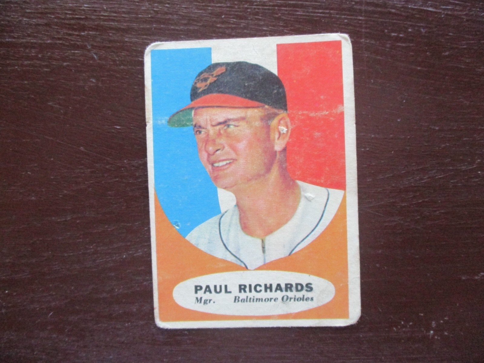 1961 Topps Paul Richards Baltimore Orioles Manager Card VG Crease