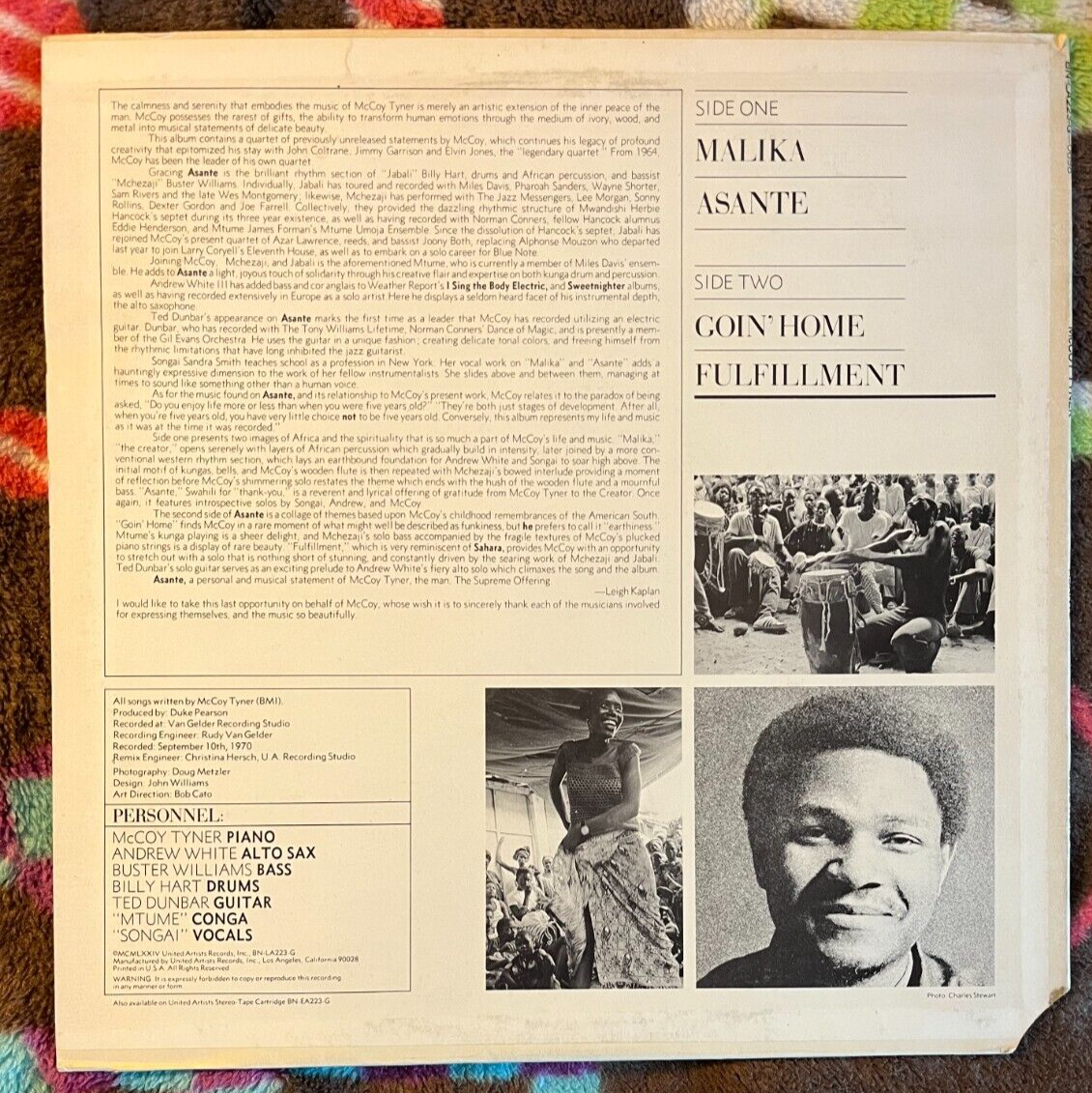 MCCOY TYNER - ASANTE ~ BLUE NOTE 223 {nm orig} [RARE FLAT EDGE