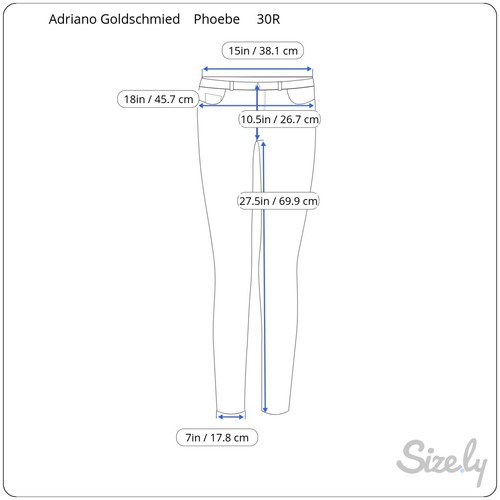 Jeans AG Adriano Goldschmied The Phoebe vintage vita alta gamba affusolata 30R - Foto 15 di 15