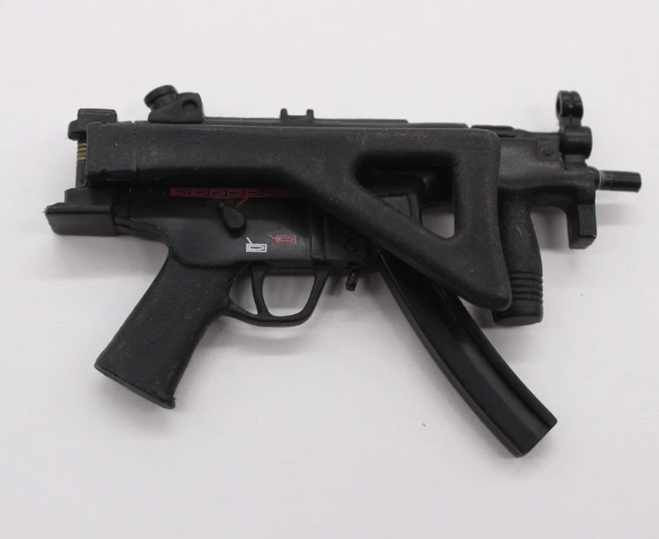 Rifle de juguete MP5 escala 1:6 con culata plegable para figuras de acción de 12" Foto 3 de 4