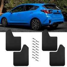 4xmud Flaps Splash Guards Mudguard Mudflaps For Subaru Impreza Sedan Matte Black