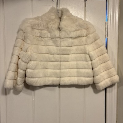 Alberto makali Cropped Women s/Girl s Rabbit Fur Jacket (see Desc For Sz)