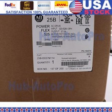Allen-Bradley AB 25B-D037N114 PowerFlex 525 AC Drive Ser A Sealed   US Free Tax