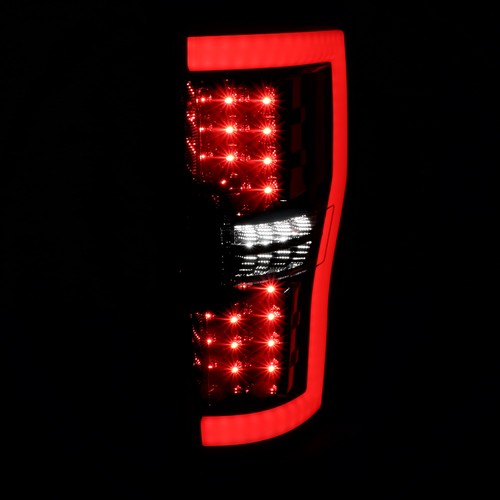 Black/Smoke Fits 2017-2019 Ford F250 F350 Led Tail Lights Brake Lamp Signal Tube - Picture 5 of 9