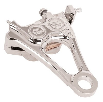 Performance Machine 4-Piston Integrated Rear Brake Caliper Chrome #1256-0084-CH