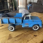 Vintage 1963/64Tonka USA Pressed Steel HYDRAULIC DUMP TRUCK Large 13" Blue #520.