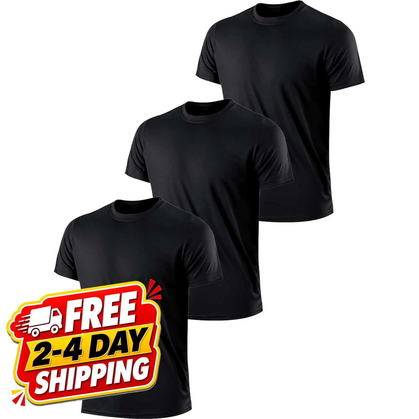 Men's Quick-Dry Sports T-Shirt Running Gym Lightweight