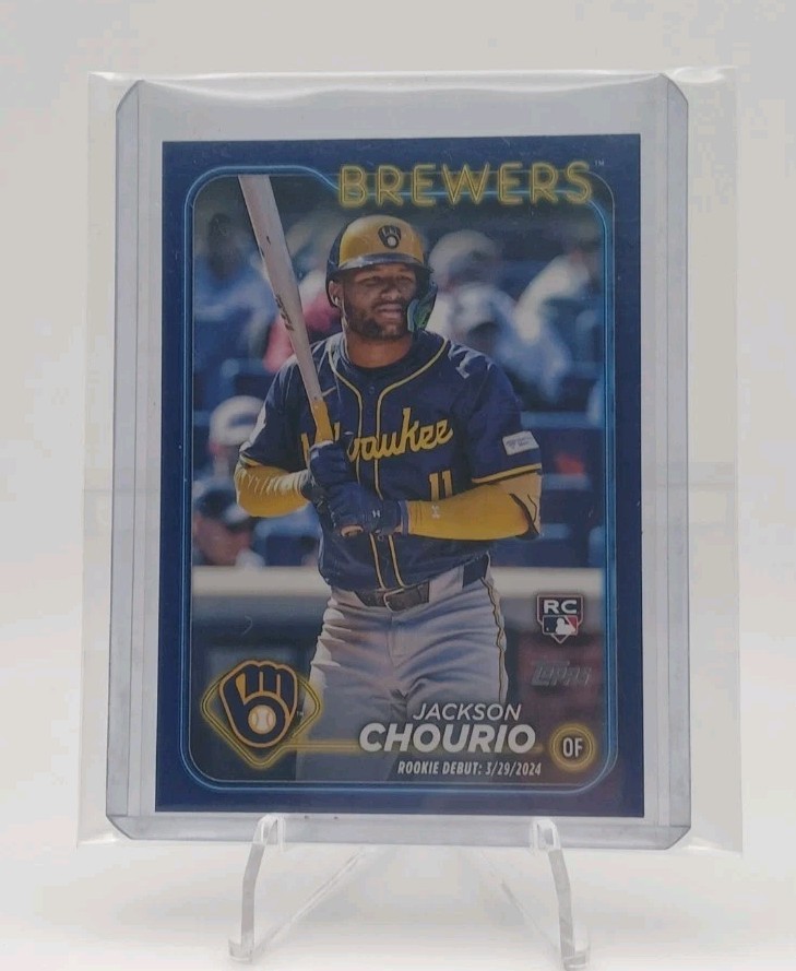 2024 Topps Update Jackson Chourio #US155 Royal Blue (RC) SP /660