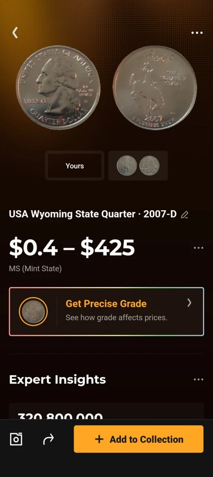 2007 D Wyoming State Quarter Uncirculated - Image 3 of 3