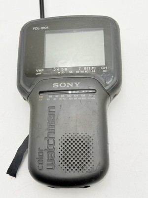 Sony Watchman Color FDL-3105 TV Stadium Series 1993 w/ Antenna
