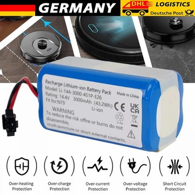 NEU!3000mAh Akku für Ecovacs Deebot N79 N79S DN622 Tesvor X500 14,4V Li-ion